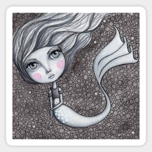 Doodle Mermaid Cutie 1 of 4 Sticker